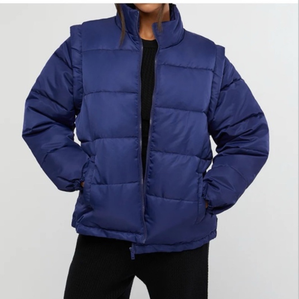 Weworewhat blue puffer Coat or Vest